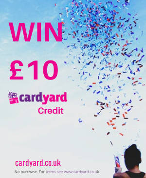 Win £10 Cardyard Credit for giftcards